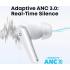Anker soundcore Liberty 5, Noise-Cancelling Wireless Earbuds, 2x Stronger Voice Reduction, Real-Time Adaptive Noise Cancellation, Fast Charging, Dolby Audio, 6-Mic AI Clear Calls, Long Battery Life - White